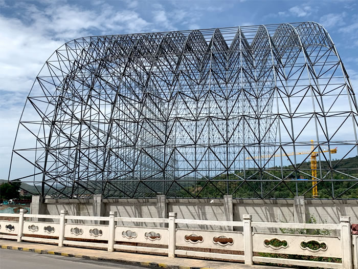 青铜峡山寨矿储煤棚网架